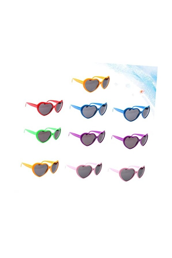 ABOOFAN 20 Pcs Plage Lunettes De Soleil De Bal Lunettes De Soleil De Bal Lunettes Mode Lunettes Quai Lunettes De Soleil Pour 