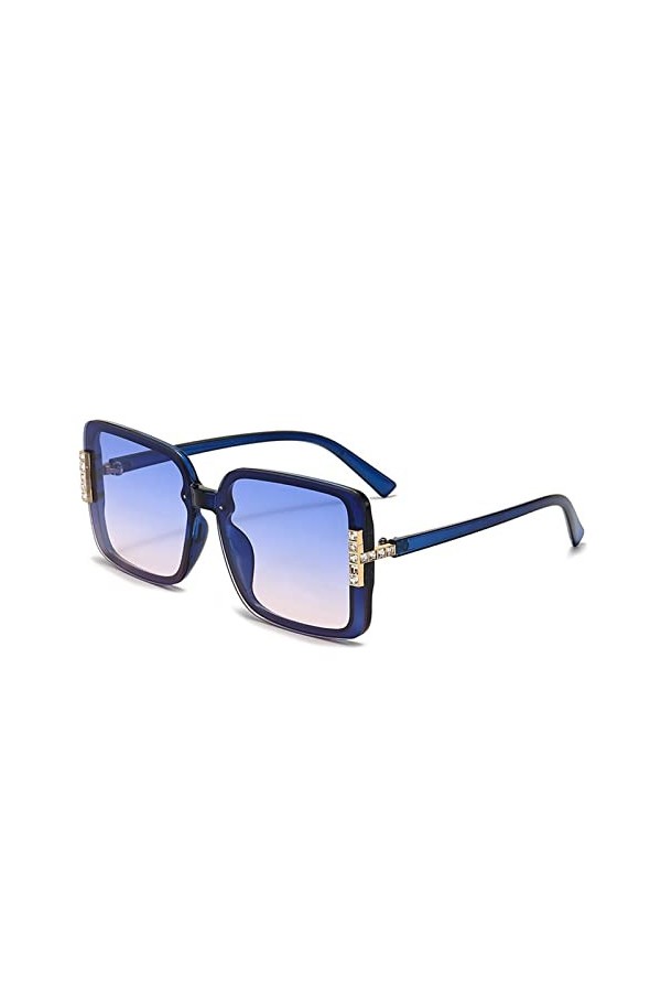 EkeNoz Lunettes de soleil UV400 for femmes, grand cadre, for vacances en plein air, tendance, Shopping, cadeau Color : C, Si