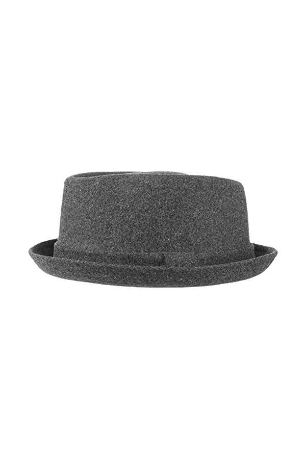 Lipodo Chapeau en Laine Diamond Crown Femme/Homme - pour lhiver Fedora Tissu avec Doublure, Doublure Automne-Hiver - L 58-5