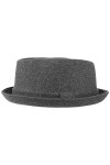 Lipodo Chapeau en Laine Diamond Crown Femme/Homme - pour lhiver Fedora Tissu avec Doublure, Doublure Automne-Hiver - L 58-5