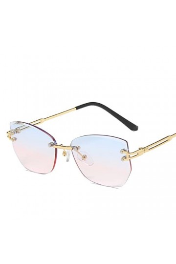 EkeNoz Lunettes de soleil UV400 sans bords for femmes, Sports de plage, shopping photo, vacances en plein air, tendance, Spor