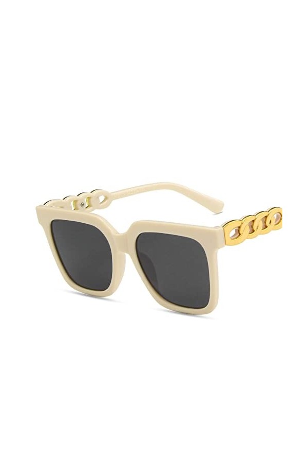 Lunettes de soleil carrées rétro à grande monture en métal for hommes et femmes, for lextérieur, tendance, décontractées, UV