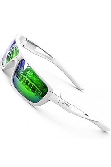 ATTCL Lunettes de Soleil Polarisées pour Homme de conduite 100% anti UV400 cyclisme pêche Lunettes J2021 Black UV400 CAT 3 CE