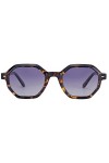 H HELMUT JUST Lunettes de soleil rétro pour homme et femme, style unique, lunettes de soleil polarisées, verres octogonaux, U
