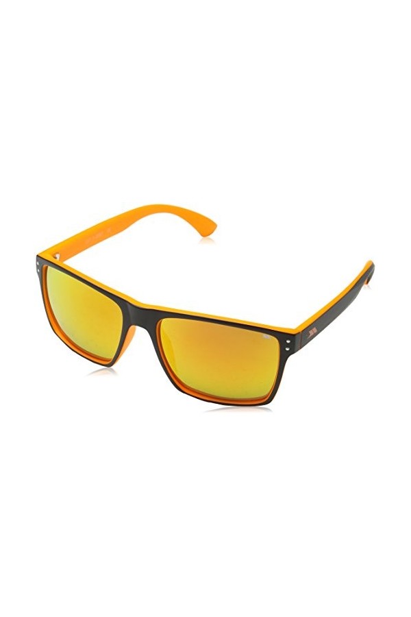 Trespass Zest Lunettes de soleil avec protection UV, revêtement miroir et sac en tissu, verres de catégorie 3, noir