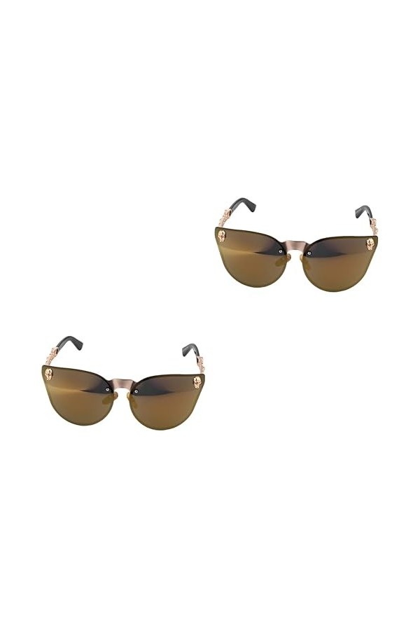 ABOOFAN 2 Pcs Lunettes De Soleil Lunettes De Soleil Femmes Lunettes Lunettes De Soleil Pour Femmes Mode À La Mode Plage Lunet