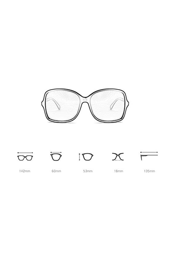 TYJA Lunettes De Soleil Polarisées, Lunettes De Soleil De Conduite pour Femmes À Monture Large Et Résistantes Aux UV, Lunette