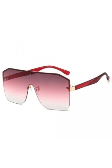 MUTYNE Lunettes de soleil une pièce de luxe pour femmes, lunettes vintage, nuances carrées, grande monture, lunettes de solei