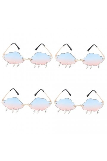 SOIMISS 4 Paires Lunettes De Soleil Nuage Lunettes Pour Hommes Lunettes De Soleil Sans Monture Lunettes De Soleil Femme Lunet