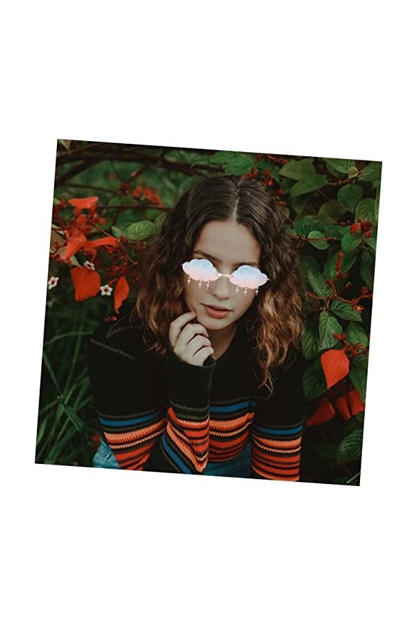 SOIMISS 4 Paires Lunettes De Soleil Nuage Lunettes Pour Hommes Lunettes De Soleil Sans Monture Lunettes De Soleil Femme Lunet