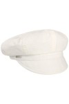 Seeberger Casquette Gavroche Hannah Casquette en Lin Taille Unique - Blanc 