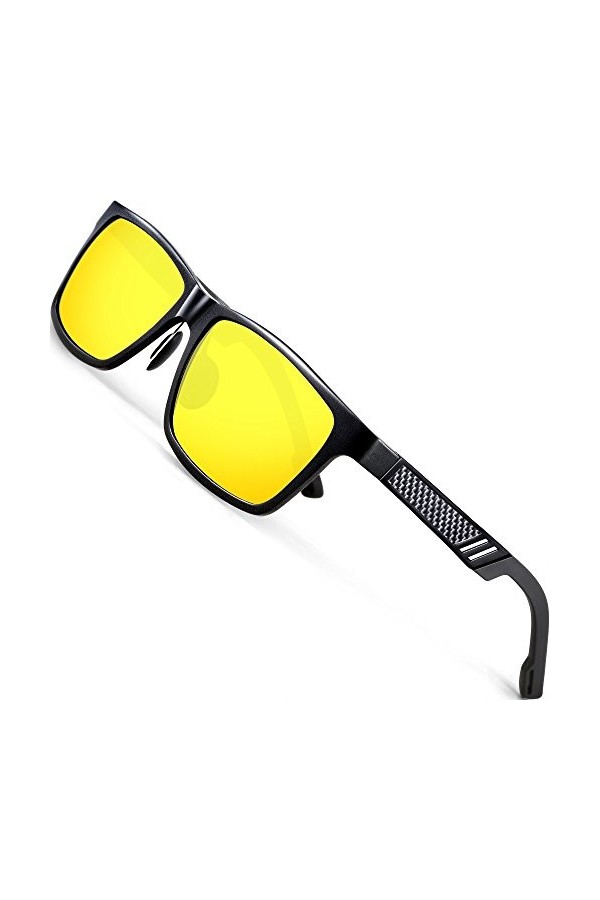 ATTCL Classique Lunettes De Soleil homme Polarisées Lunettes 16560black-silver UV400 CAT 3 CE