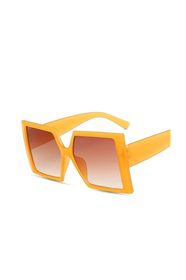 Lunettes de soleil carrées à grand cadre, for la plage, les vacances en plein air, for hommes et femmes, UV400, for conducteu