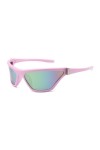 HPIRME Lunettes de Soleil pour Femmes Punk Sports Cat Eye Cool Lunettes de Soleil Goggle Shades One Piece Lunettes surdimensi