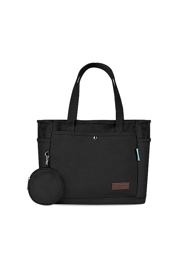 Vegena Sac à main pour femme - Grand sac fourre-tout - Sac à bandoulière avec fermeture éclair - Sac en toile - Pour le quoti