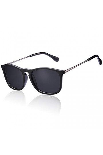 Carfia Vintage Lunettes de Soleil Femmes Hommes polarisées UV400 Protection Ultra-légère Monture