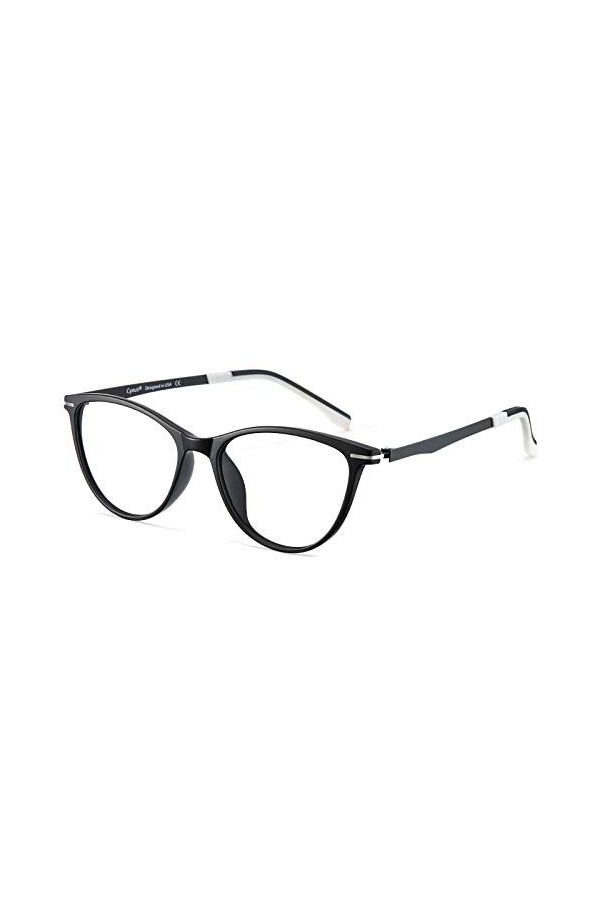 Cyxus Lunettes de soleil anti-lumière bleue - Anti-UV - Œil de chat - Monture de lunettes vintage - Style tendance pour lext