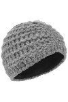 Lierys Turban en Tricot Bouclé Femme - Made in Germany Bonnet pour lhiver avec Doublure, Doublure Automne-Hiver - Taille Uni