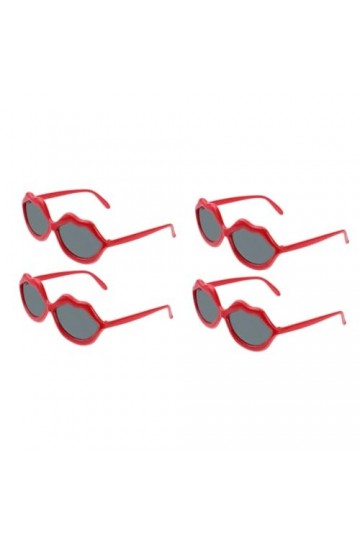 GALPADA 4 Pièces Lunettes De Soleil à Monture Pour Les Lèvres Lunettes De Soleil De Quai Pour Femmes Visières Lunettes Forme 