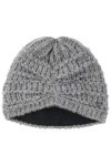 Lierys Turban en Tricot Bouclé Femme - Made in Germany Bonnet pour lhiver avec Doublure, Doublure Automne-Hiver - Taille Uni