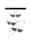 YIERJIU Lunettes Cristal Cat Eye Lunettes de Soleil Femmes Nouvelle Marque Designer De Diamant Lunettes De Soleil pour Femme 