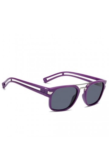 RUDELL Lunettes De Soleil Femme Branches Creuses Double Faisceaux Lunettes De Soleil Anti Uv Lunettes De Soleil Personnalisée