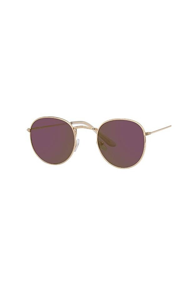 ANICHE Lunettes de Soleil pour Femmes, Lunettes rétro Clair lentille Ronde Lunettes de Soleil New Vintage Lunettes de Soleil 