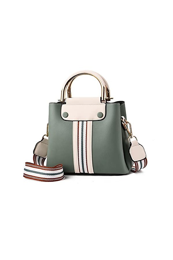 FANDARE Portable Sac a Main Bandoulieres Sacs Dépaule Besaces Femmes Porté Epaule Sacoche Cuir PU Étanche Voyage Travail Tél