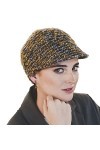 CAREBELL Capri Tweed Ambar Casquette oncologique en bambou pour chimiothérapie ou alopécie, gris, Taille Unique