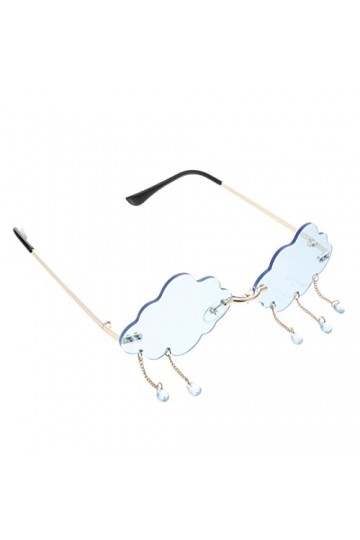 TENDYCOCO 3 Pièces Lunettes De Soleil Sans Monture Nuances Femmes Verre Nuage Lunettes Sans Monture Nuage Lunettes Nuage Lune