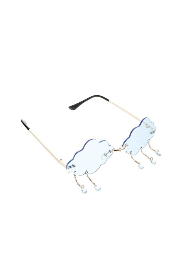 TENDYCOCO 3 Pièces Lunettes De Soleil Sans Monture Nuances Femmes Verre Nuage Lunettes Sans Monture Nuage Lunettes Nuage Lune