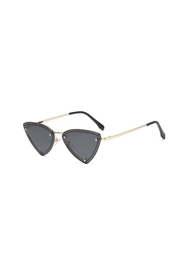 PETOLY Lunettes De Soleil Femme Sunglasses Lunettes Fête Triangle Vintage Oeil De Chat Mode Lunettes De Soleil Lunettes De So