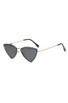 PETOLY Lunettes De Soleil Femme Sunglasses Lunettes Fête Triangle Vintage Oeil De Chat Mode Lunettes De Soleil Lunettes De So