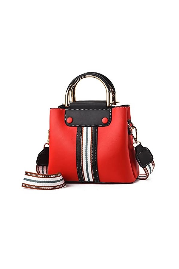 FANDARE Portable Sac a Main Bandoulieres Sacs Dépaule Besaces Femmes Porté Epaule Sacoche Cuir PU Étanche Voyage Travail Tél