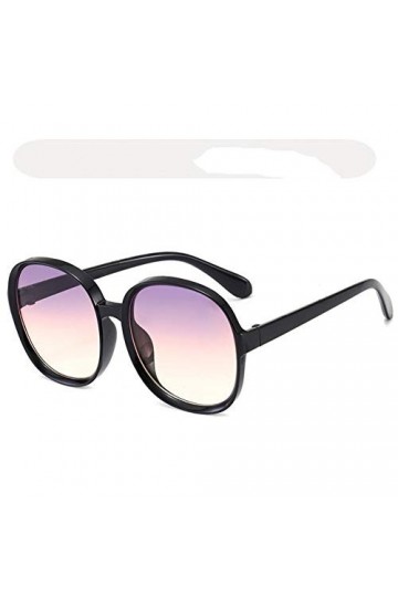 YIERJIU Lunettes Nouvelles Lunettes de Soleil Rondes Femmes surdimensionnées Dames Mode en Plastique en Plein air dégradé Lun