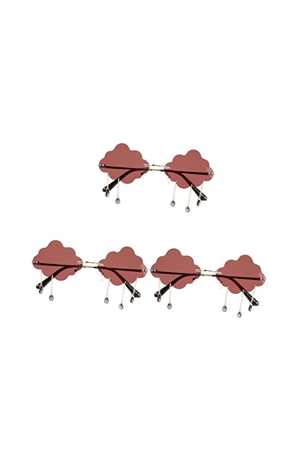 GALPADA 3 Paires Lunettes De Soleil Suspendues à Leau Lunettes De Soleil Pour La Plage Lunettes De Mode Pour Femmes Lunettes