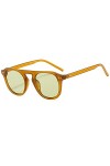 HCHES Lunettes de soleil rondes femmes hommes lunettes de soleil dames Vintage Steampunk lunettes de soleil lunettes de voyag