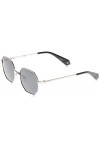 Polaroid PLD 6067/S Sunglasses, 79d/M9 Silver Black, 53 Mixte