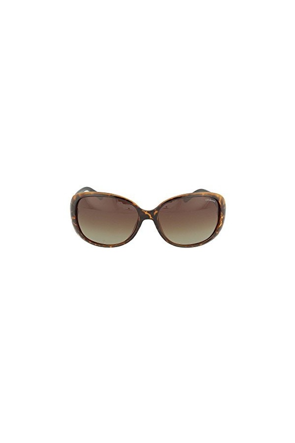 Polaroid P8430 La 581 58 Sunglasses, Noir Black/Brown , Femme