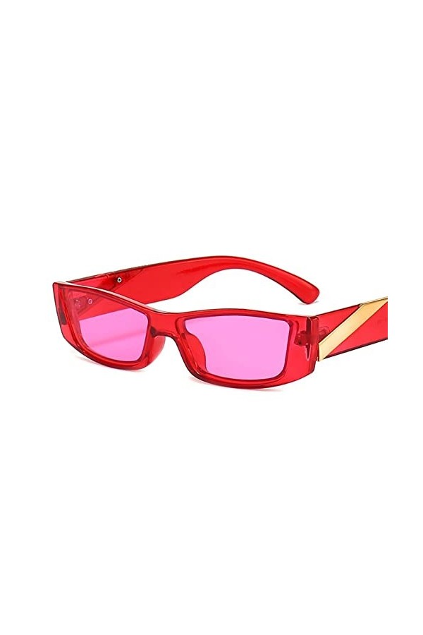 EkeNoz Lunettes de soleil rétro carrées Hip-hop à petite monture for hommes et femmes, lunettes de soleil UV400 tendance for 