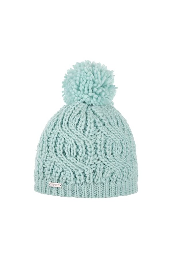 Seeberger Bonnet à Pompon Javina Bonnet pour lhiver Taille Unique - Turquoise 