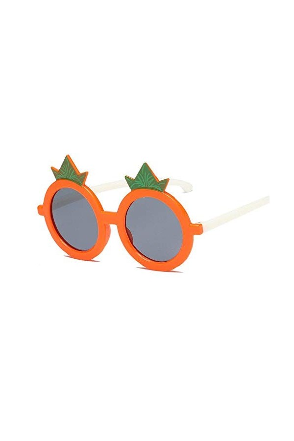 ZYIZEE Lunettes de Soleil Lunettes de Soleil Rondes Couleur Bonbon Enfant modélisation Lunettes de Plein air UV400 Lunette De