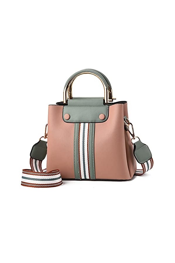 FANDARE Portable Sac a Main Bandoulieres Sacs Dépaule Besaces Femmes Porté Epaule Sacoche Cuir PU Étanche Voyage Travail Tél