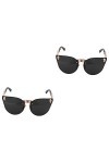 ABOOFAN Métal 2 Pcs Lunettes De Soleil Lunettes De Soleil Femmes Lunettes De Soleil UV Protection Lunettes Lunettes De Soleil