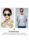 ABOOFAN Métal 2 Pcs Lunettes De Soleil Lunettes De Soleil Femmes Lunettes De Soleil UV Protection Lunettes Lunettes De Soleil