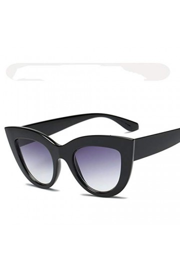 YIERJIU Lunettes Nouveau œil de Chat Femmes Lunettes de Soleil lentille Claire Vintage Ombre Lunettes de Soleil Femme Lunette