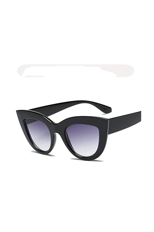 YIERJIU Lunettes Nouveau œil de Chat Femmes Lunettes de Soleil lentille Claire Vintage Ombre Lunettes de Soleil Femme Lunette