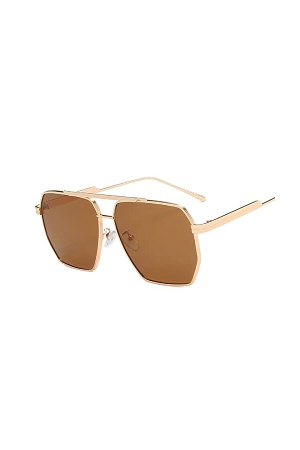 Lunettes de soleil UV400 en métal for hommes et femmes, vacances, conduite, plage, plein air, tendance, banlieue, cadeau Col