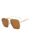Lunettes de soleil UV400 en métal for hommes et femmes, vacances, conduite, plage, plein air, tendance, banlieue, cadeau Col