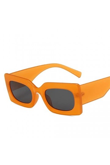 Lunettes de soleil UV400 à monture carrée, for vacances, plage, plein air, for hommes et femmes, tendance, cadeau Color : E,